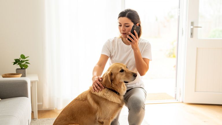 愛犬のためにまず動物病院へ電話して状態を伝える